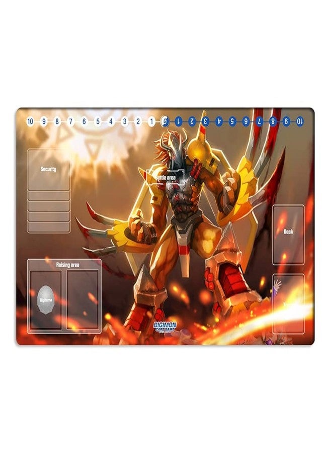 Mlikemat New DTCG Duel Playmat Digimon Wargreymon Anime Trading Card Game Mat Pad + Free Mat Bag - Image 1